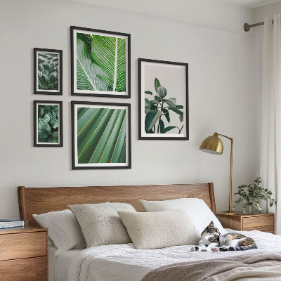 Galeria de parede Inspirações de plantas tropicais