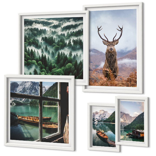 Parede galeria de quadros Natureza, animais selvagens, montanhas
