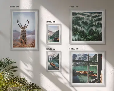 Galeria de quadros para parede com temas de natureza animais selvagens e montanhas