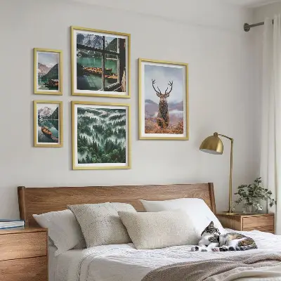 Galeria de quadros para parede com temas de natureza animais selvagens e montanhas