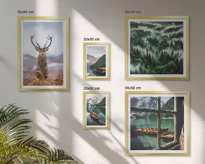 Galeria de quadros para parede com temas de natureza animais selvagens e montanhas
