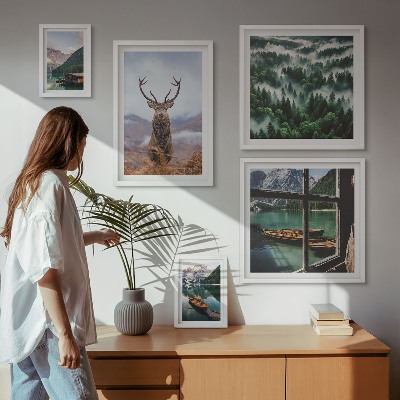 Parede galeria de quadros Natureza, animais selvagens, montanhas