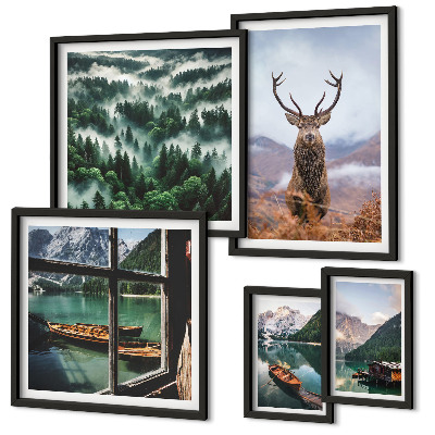 Parede galeria de quadros Natureza, animais selvagens, montanhas