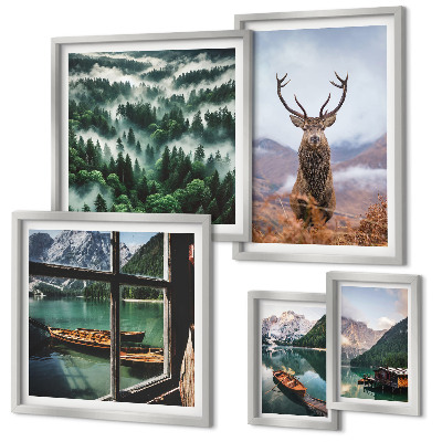 Parede galeria de quadros Natureza, animais selvagens, montanhas