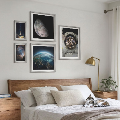 Parede galeria de quadros Descobertas espaciais de astronautas