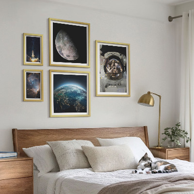 Parede galeria de quadros Descobertas espaciais de astronautas
