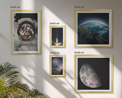 Parede galeria de quadros Descobertas espaciais de astronautas