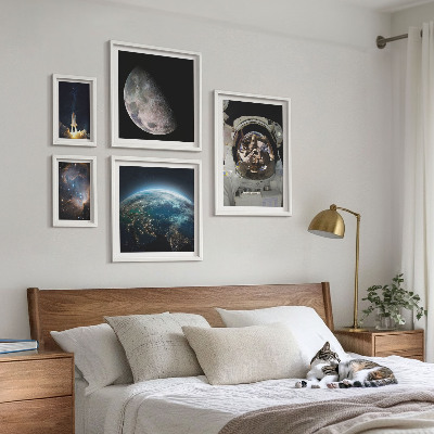 Parede galeria de quadros Descobertas espaciais de astronautas