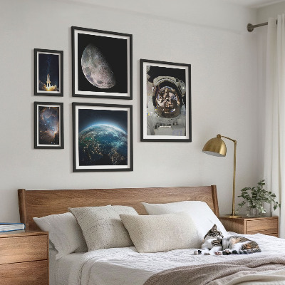 Parede galeria de quadros Descobertas espaciais de astronautas