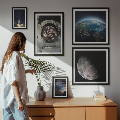 Parede galeria de quadros Descobertas espaciais de astronautas