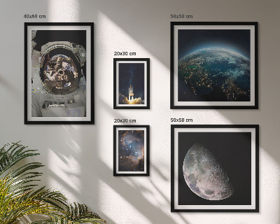 Parede galeria de quadros Descobertas espaciais de astronautas