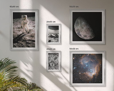 Conjunto de 5 quadros decorativos Descobertas e segredos cósmicos