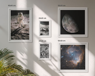 Conjunto de 5 quadros decorativos Descobertas e segredos cósmicos