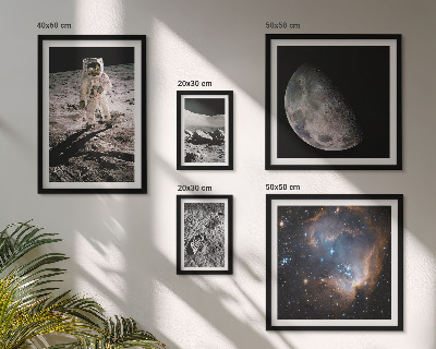 Conjunto de 5 quadros decorativos Descobertas e segredos cósmicos