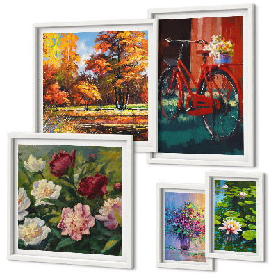 Parede galeria de quadros Flores na paisagem da primavera