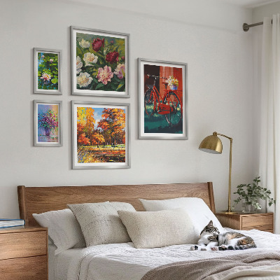 Parede galeria de quadros Flores na paisagem da primavera