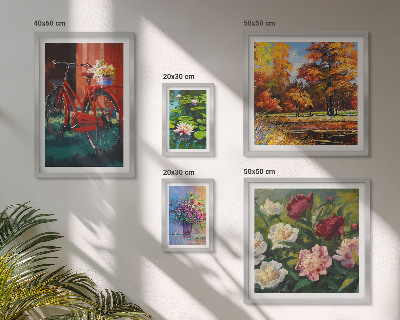 Parede galeria de quadros Flores na paisagem da primavera