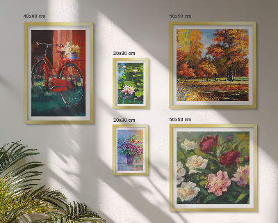 Parede galeria de quadros Flores na paisagem da primavera
