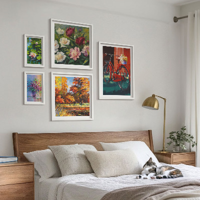 Parede galeria de quadros Flores na paisagem da primavera