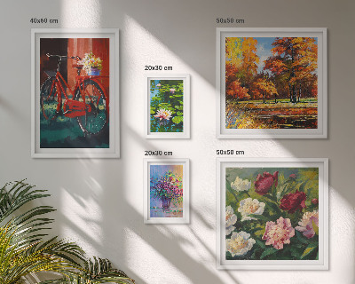 Parede galeria de quadros Flores na paisagem da primavera