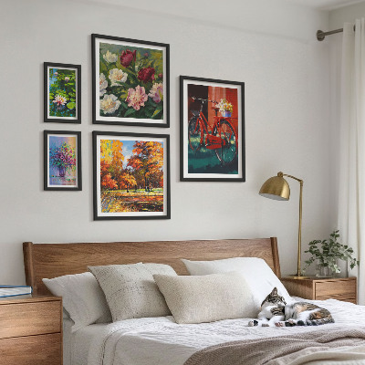 Parede galeria de quadros Flores na paisagem da primavera