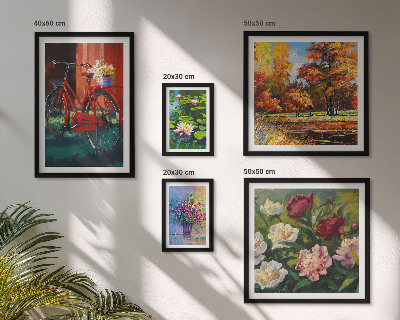 Parede galeria de quadros Flores na paisagem da primavera