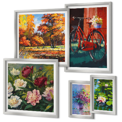 Parede galeria de quadros Flores na paisagem da primavera