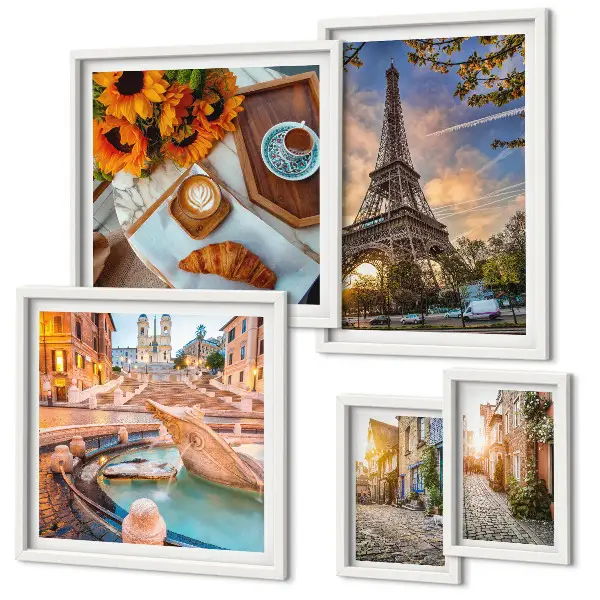 Galeria de quadros para parede vistas atmosféricas de café