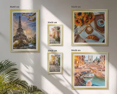Galeria de quadros para parede vistas atmosféricas de café