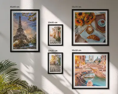 Galeria de quadros para parede vistas atmosféricas de café