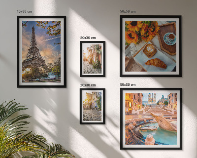 Parede galeria de quadros Vistas atmosféricas do café