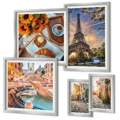 Galeria de quadros para parede vistas atmosféricas de café