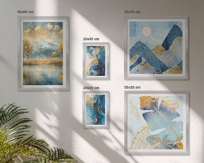 Galeria de parede Paisagens elegantes de plantas de montanha
