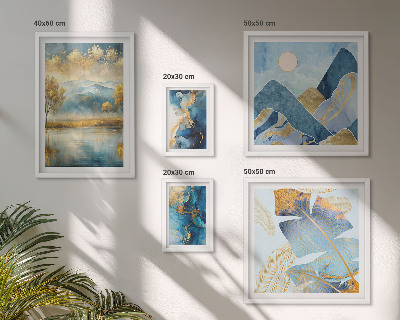 Galeria de parede Paisagens elegantes de plantas de montanha