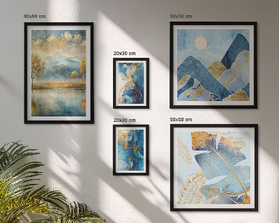Galeria de parede Paisagens elegantes de plantas de montanha