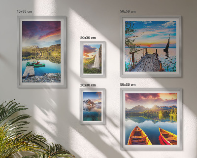 Parede galeria de quadros Paisagens cachoeiras lagos