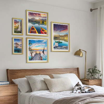 Parede galeria de quadros Paisagens cachoeiras lagos