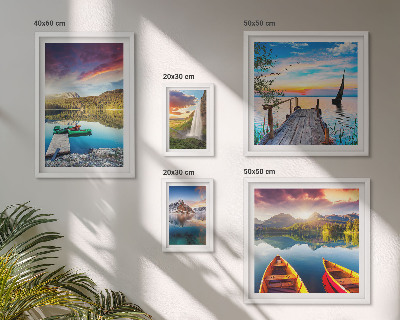 Parede galeria de quadros Paisagens cachoeiras lagos