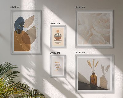 Conjunto de 5 quadros decorativos Decorações de plantas em estilo boho