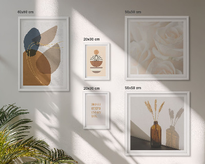 Conjunto de 5 quadros decorativos Decorações de plantas em estilo boho