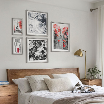 Galeria de parede Flores e padrões parisienses