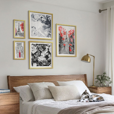 Galeria de parede Flores e padrões parisienses