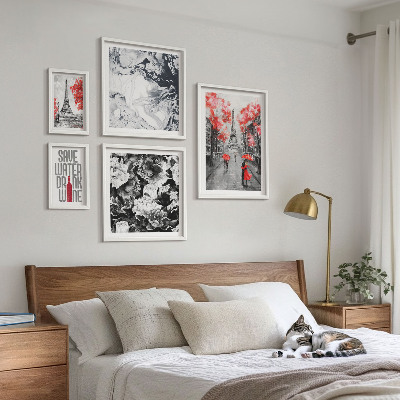 Galeria de parede Flores e padrões parisienses