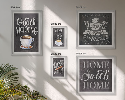 Parede galeria de quadros Inspirações rústicas para o café
