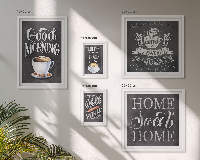 Parede galeria de quadros Inspirações rústicas para o café