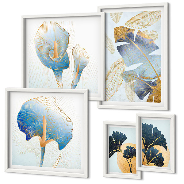 Galeria de parede Motivos vegetais modernos
