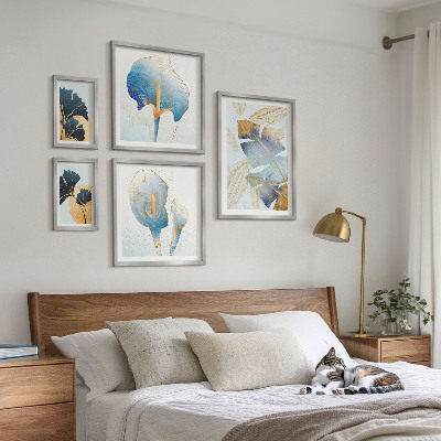 Galeria de parede Motivos vegetais modernos