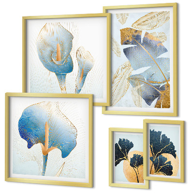 Galeria de parede Motivos vegetais modernos