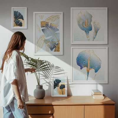 Galeria de parede Motivos vegetais modernos