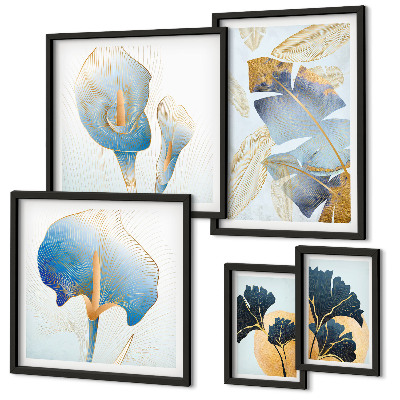 Galeria de parede Motivos vegetais modernos